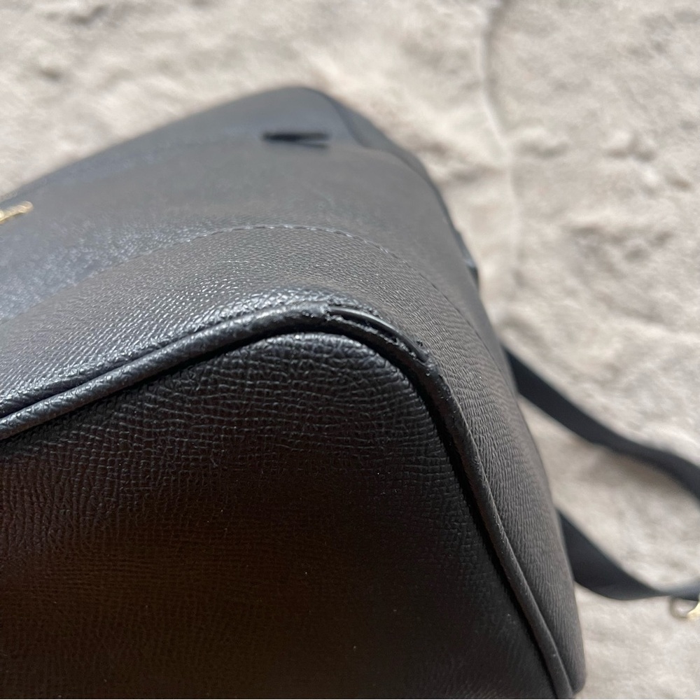 Coach Black Backpack with Gold Accents - Picture 7 of 13